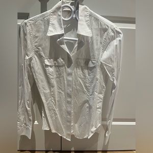 Brooks brothers white dress shirt with pocket detail. Barely worn